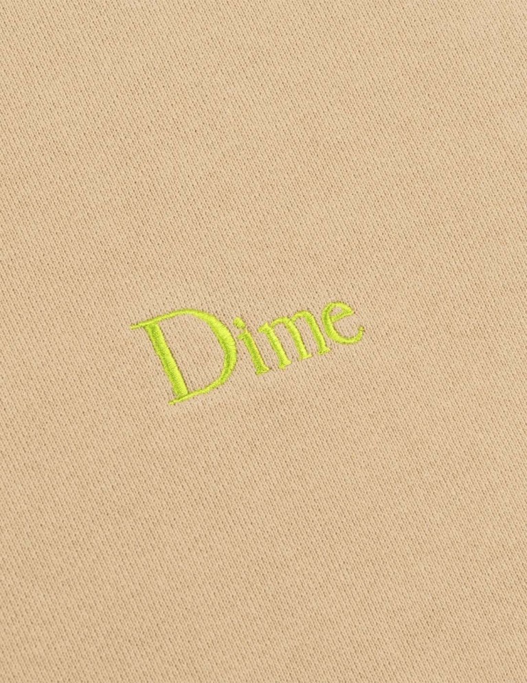 DIME classico piccolo logo hoodie sabbia